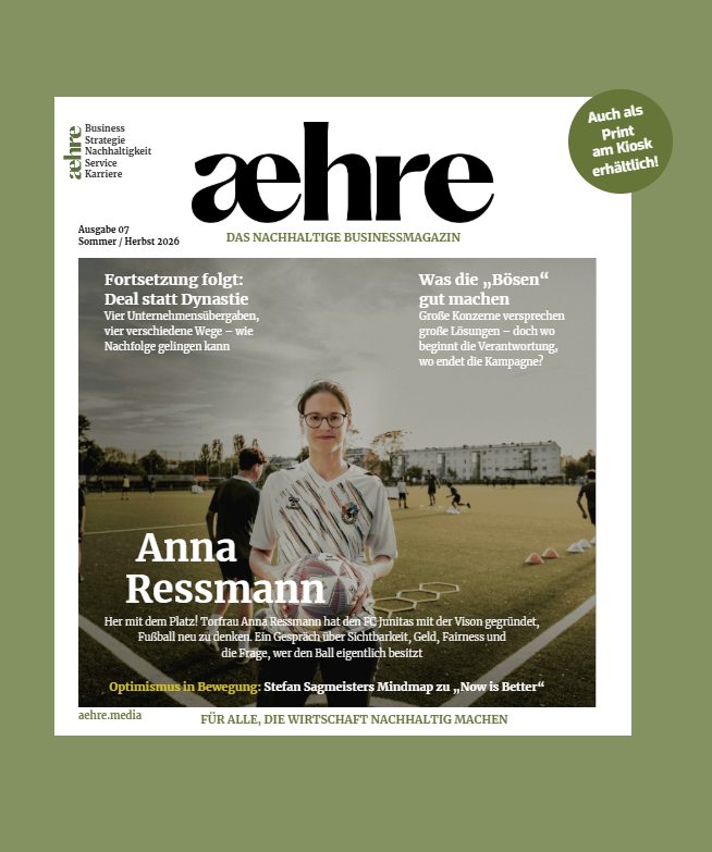AEHRE‑Magazin – nachhaltiges Business-Magazin mit Content-Landingpage